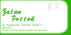 zalan pottok business card